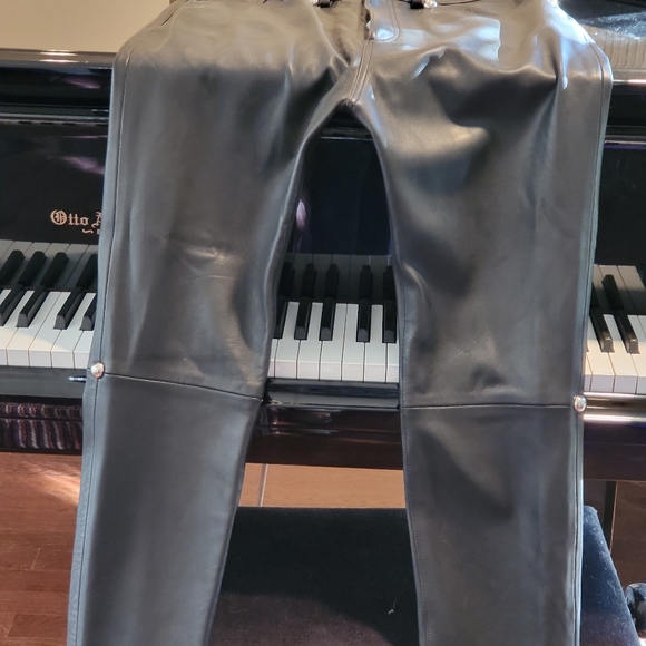 Christopher Kane Black Studded Leather Pants - Picture 5 of 12